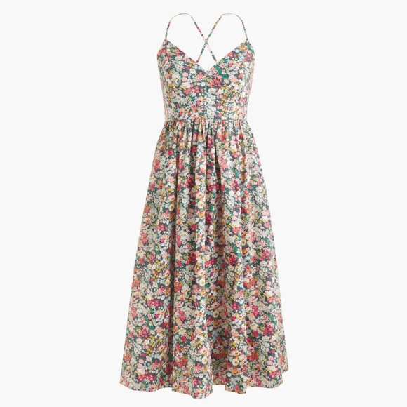J. Crew Dresses & Skirts - J.Crew lace-up back dress in Liberty Thorpe floral